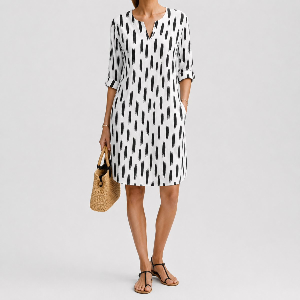 The Blythe Printed Tunic Dress