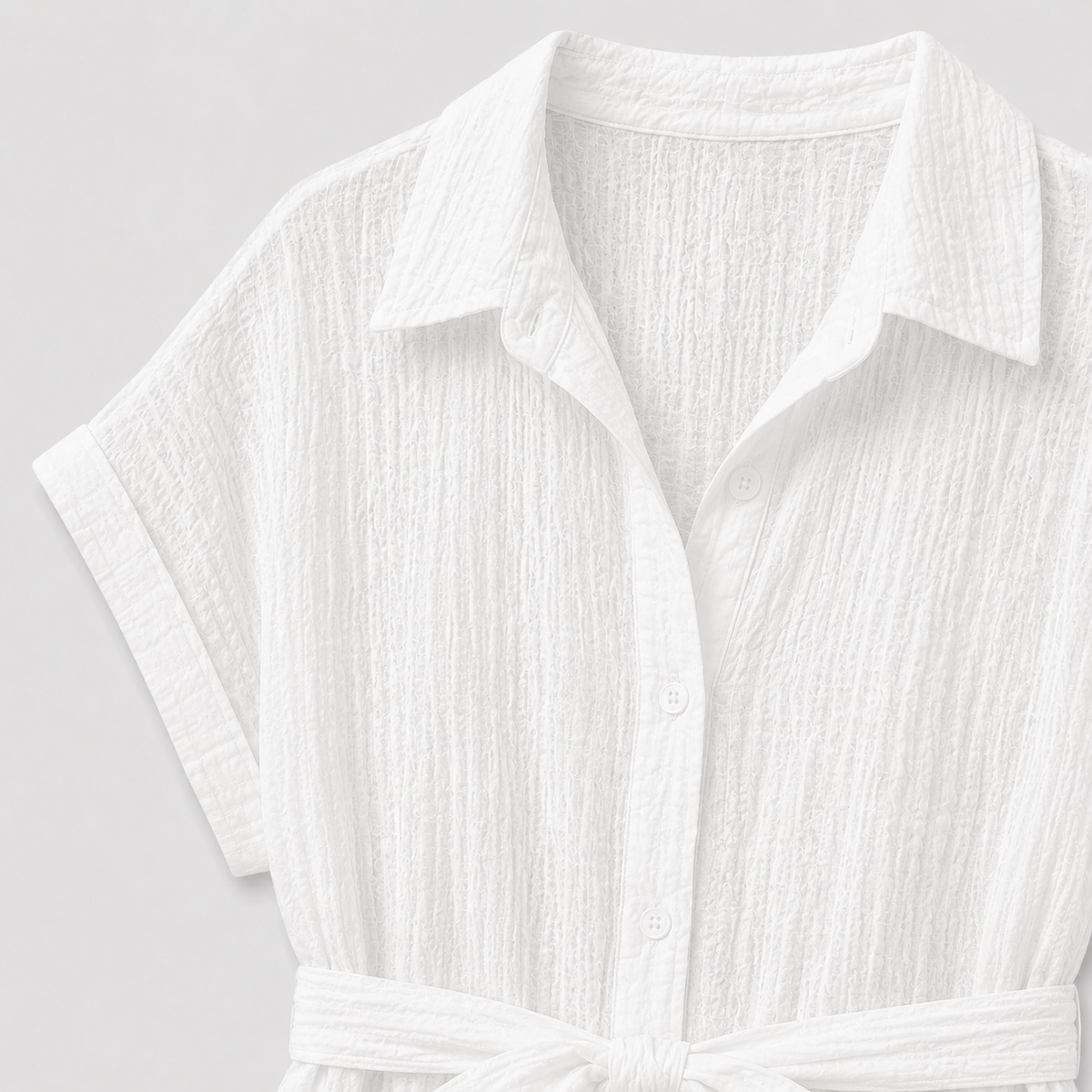 The Petunia Belted Shirt Dress